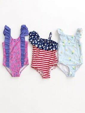 Girls Swimsuit Bundle 3T | Wave Zone & Jumping Beans | Lot of 3